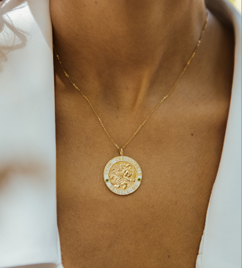 St. Christopher Necklace – Elizabeth Cole Jewelry